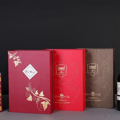 Custom Logo Recycle Fancy Cardboard Paper Gift Boxes Wine Box