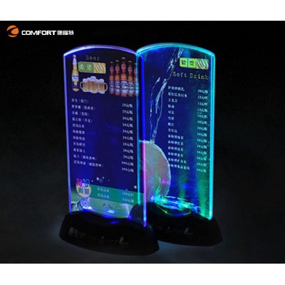 Restaurant led menu cover restaurant menu holder  Display LED Menu Holder