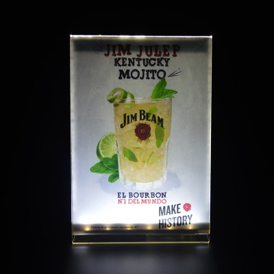 A4 size LED acrylic sign holder transparent menu holder