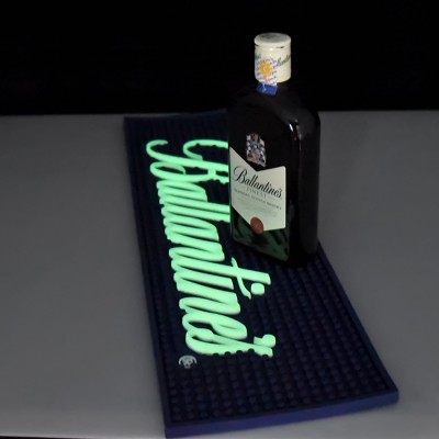 Shenzhen factory custom bar beer brand led bar mat