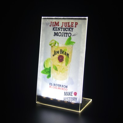 2019 Promotion acrylic menu board bar a4 acrylic display stand