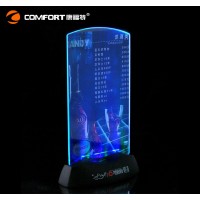 Light transparent acrylic table stand menu holder