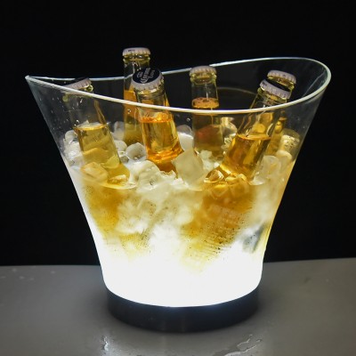 led beer vodka bottle cooler acrylic ice bucket party cooler